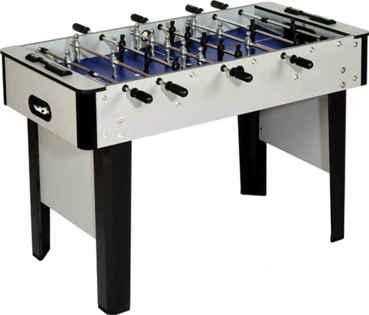 Игровой стол - футбол Mini (123х62х83, серебристый)