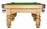 Бильярдный стол для русского бильярда "Classic II" 9 ф (светлый 6 ног, плита 25 мм)
