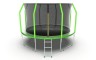 Батут EVO JUMP Cosmo 12ft с внутренней сеткой и лестницей, диаметр 12ft