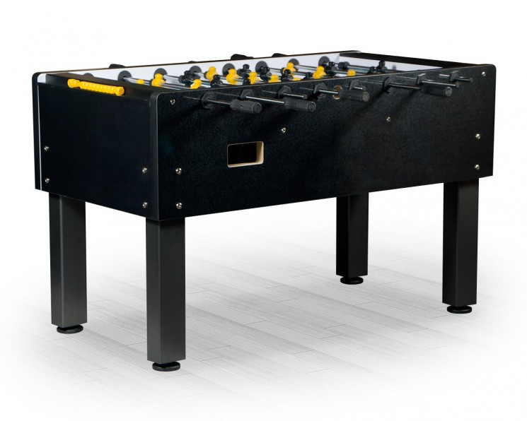 Игровой стол - футбол Marsel (144x76x90см, черный)