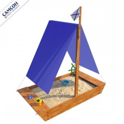 Детская деревянная игровая песочница Ладья