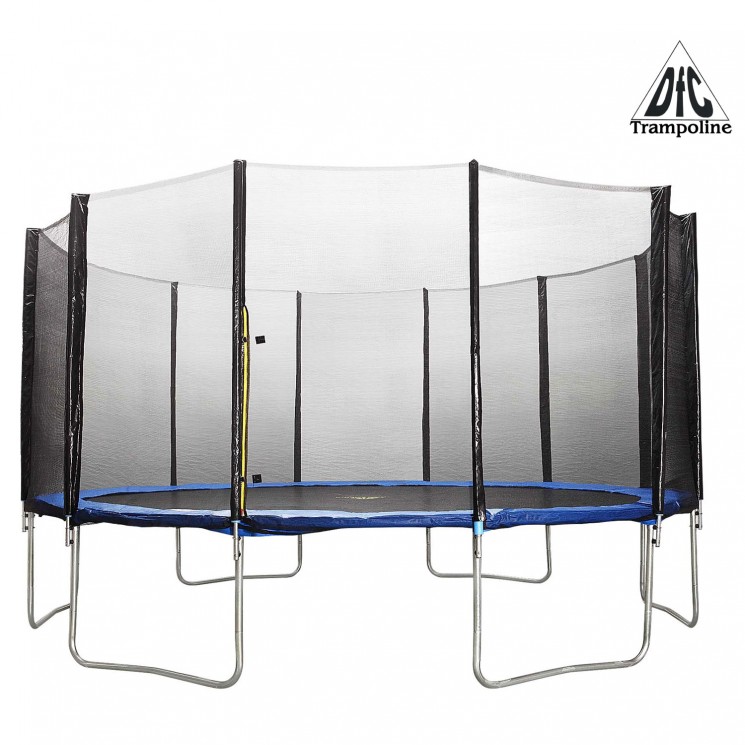 Батут DFC 15FT-TR-E TRAMPOLINE FITNESS с сеткой 