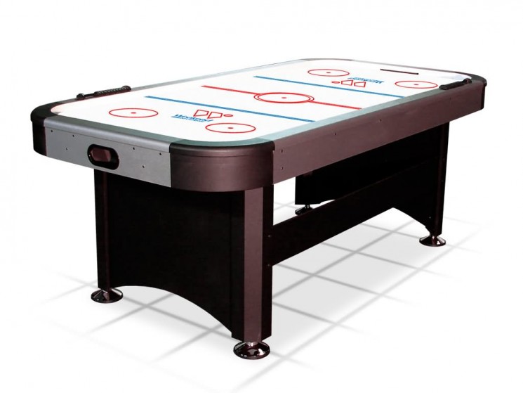 Аэрохоккей Boston 7 ф (серо-черный)