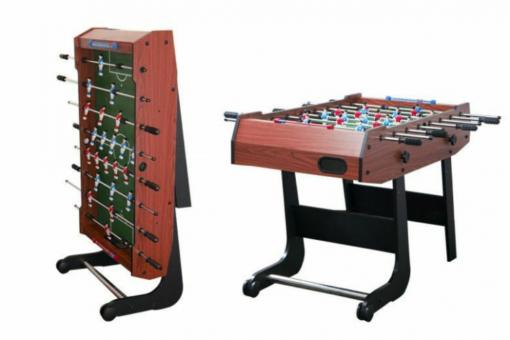 Настольный футбол (кикер) «Maccabi» (140x75x89, махагон, складной)