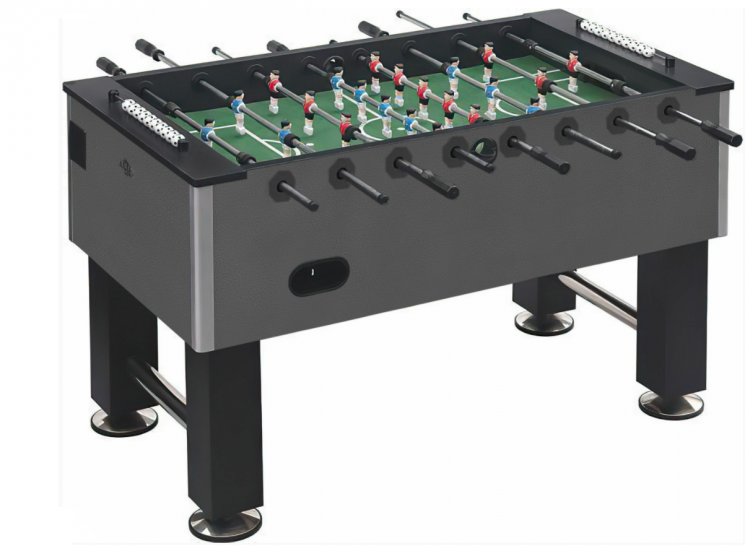 Настольный футбол (кикер) «Roma VI» (140x76x87 см, серо-черный)