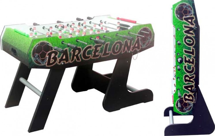 Игровой стол - футбол Barcelona зеленый