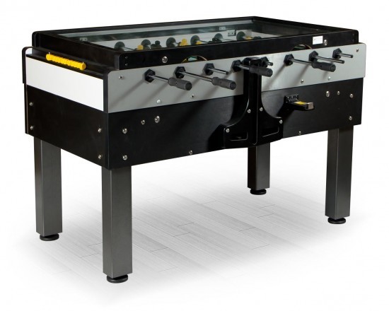 Игровой стол - футбол Pro Sport (144x76x90см, черный, жетоноприемник)