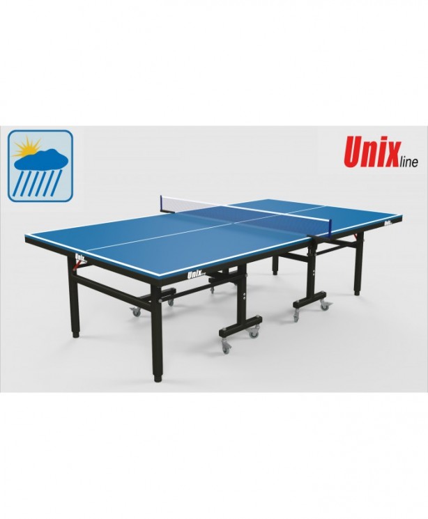 Всепогодный теннисный стол Unixline (Синий)